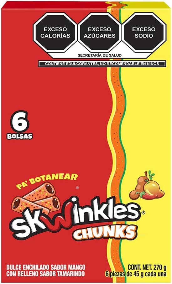 SKWINKLES CHUNKS SABOR MANGO CON 6