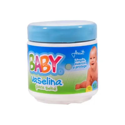 VASELINA AVANT PARA BEBE 100GR, CON 6, SURTIDAS (3 AZUL + 3 ROSA).