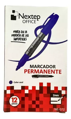 MARCADOR PERMANENTE PUNTO FINO 2MM CON 12