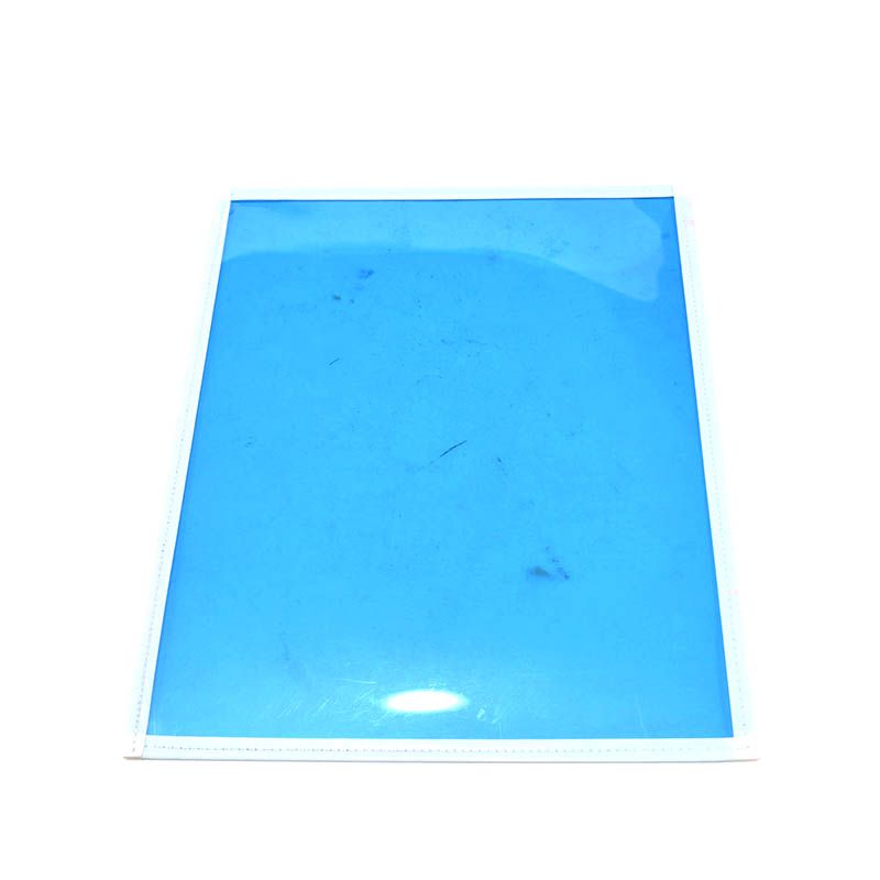 MICA AZUL COSIDA TAMAÑO OFICIO, CON 6