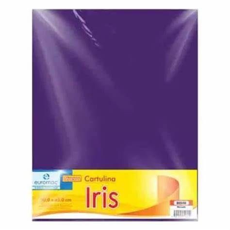 CARTULINA IRIS COLOR MORADO, CON 10