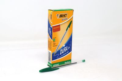 BOLIGRAFO BIC, VERDE, CON 12