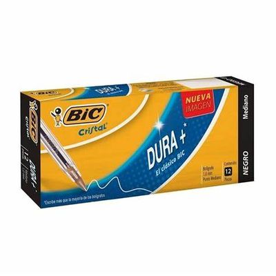 BOLIGRAFO BIC, NEGRO, CON 12