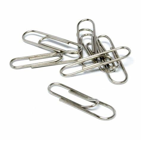 CLIP STANDARD, NIQUELADO, 33MM, #1, CON 10 CAJAS