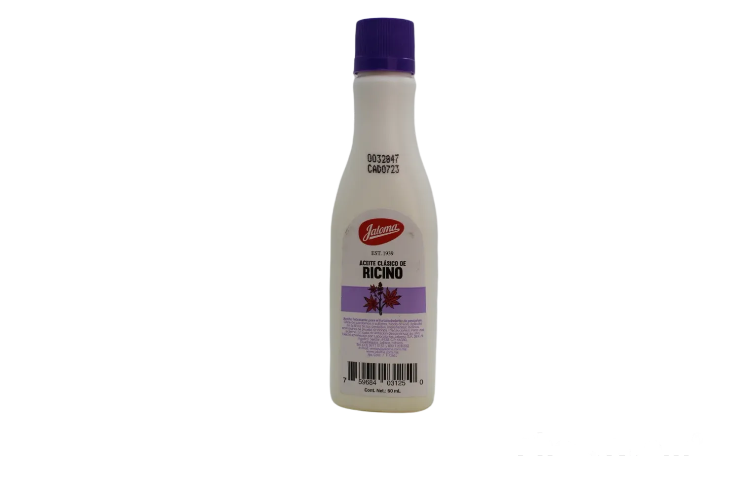 ACEITE DE RICINO JALOMA 60ML, CON 6