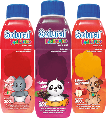 SOLURAL SUERO PEDIATRICO HIDRATANTE 500ML SURTIDO AL AZAR, CON 6