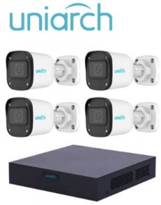 KIT CCTV UNIARCH XVR301-04F/4*UAC-B112-F28, 4, 1920 x 1080 Pixeles (NO INCLUYE DD E INSTALACION).