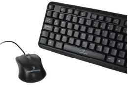 Kit teclado y mouse (PC-201076) Alambrico USB PERFECT CHOICE PC-201076, Estándar, Negro, 1000 DPI