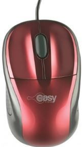 Mouse Easy Line EASY LINE, Rojo, 3 botones, Óptico, 1000 DPI