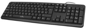 Teclado PERFECT CHOICE PC-201038, USB, QWERTY, Negro, Universal, Alámbrico