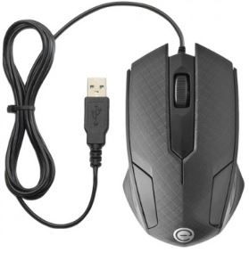 Mouse Easy Line, Negro, Óptico, 1200 DPI, 3 POR: