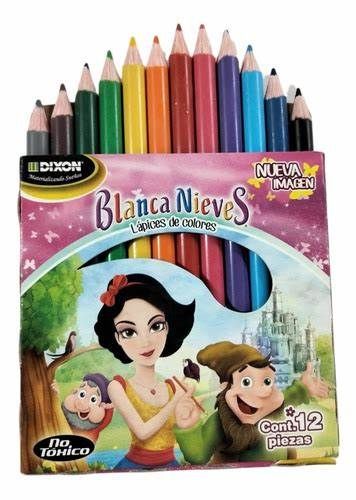 COLORES BLANCA NIEVES CORTOS, CAJA CON 12, CON 6 CAJAS
