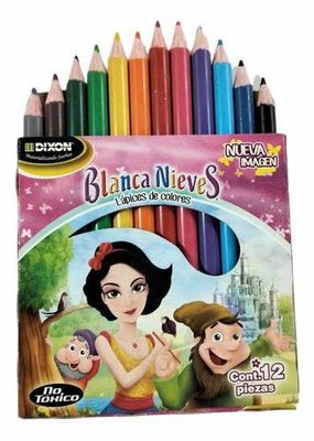 COLORES BLANCA NIEVES CORTOS, CAJA CON 12, CON 6 CAJAS