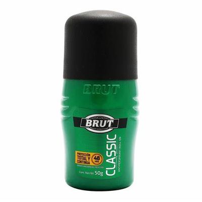 DESODORANTE ANTI TRANSPIRANTE BRUT ROLL-ON 50 GR CLASSIC, CON 3