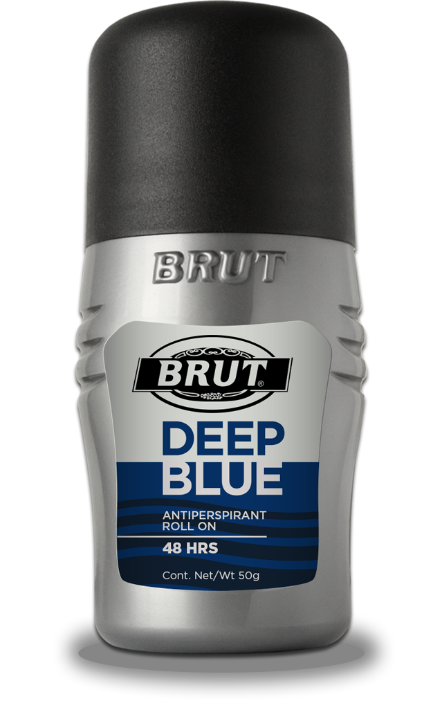 DESODORANTE ANTI TRANSPIRANTE BRUT ROLL-ON 50 GR DEEP BLUE, CON 3