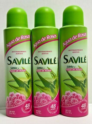 DESODORANTE ANTITRANSPIRANTE SAVILE 150 ML. AER AGUA DE ROSAS CON 3