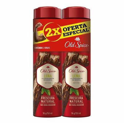 DESODORANTE ANTITRANSPIRANTE OLD SPICE SPRAY 150 ML. LEÑA C/2