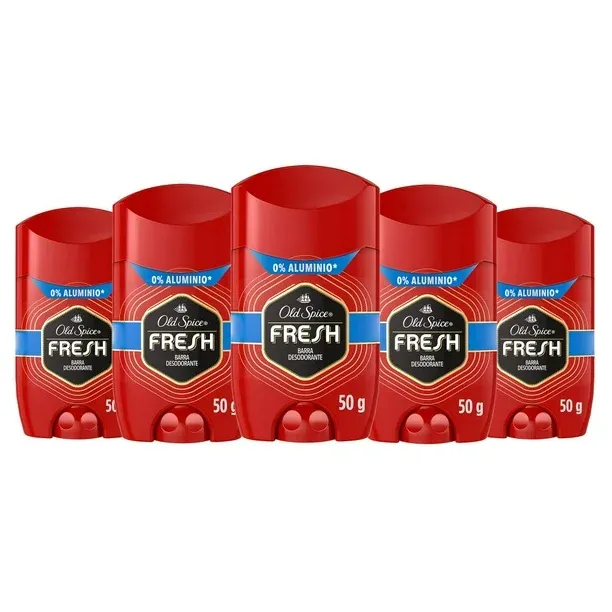 DESODORANTE ANTITRANSPIRANTE OLD SPICE STICK 50 GR. FRESH C/5