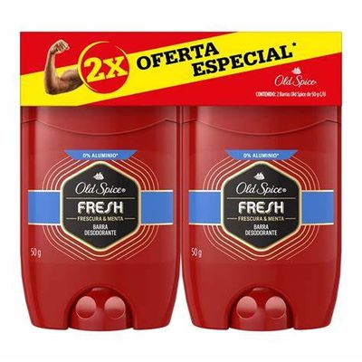 DESODORANTE ANTITRANSPIRANTE OLD SPICE STICK 50 GR. FRESH C/2