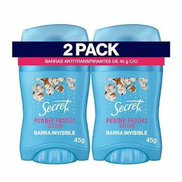 DESODORANTE ANTITRANSPIRANTE SECRET 45 GR STICK INV POWDER PROTECT C/2