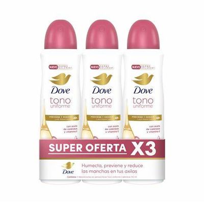 DESODORANTE ANTITRANSPIRANTE DOVE  89 GR. AEROSOL, MUJER.T U CALENDULA VIT. C/3