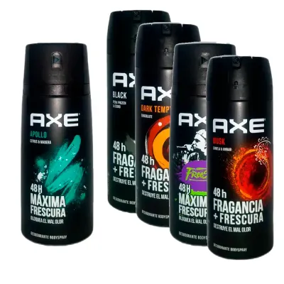 DESODORANTE ANTITRANSPIRANTE AXE AEROSOL 150 ML, HOMBRE, SURTIDOS, CON 3