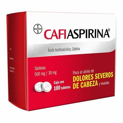 CAFIASPIRINA .5MG CON 100