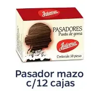 PASADORES PARA CABELLO JALOMA, CHAVETAS, CON 12 CAJAS