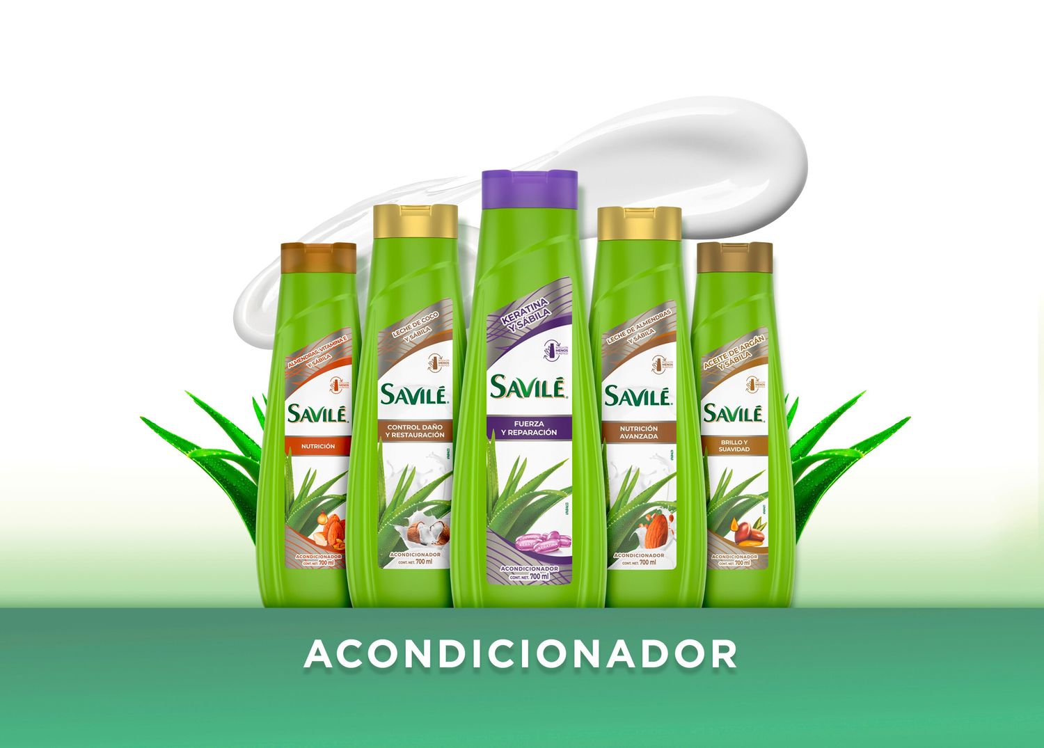 ACONDICIONADOR SAVILE 700ML, SURTIDO, CON 3