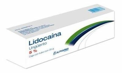 LIDOCAINA UNGUENTO 5%, TUBO CON 35GR, CON 3