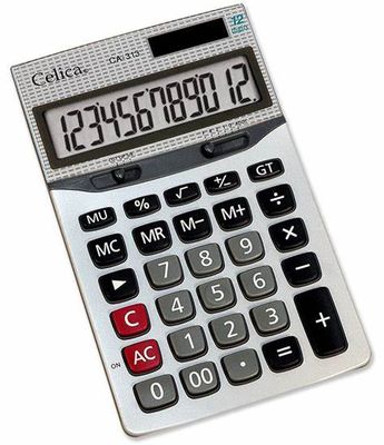 CALCULADORA ESCRITORIO, GRANDE, DE 12 DIGITOS