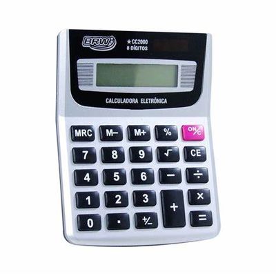 CALCULADORA SEMI ESCRITORIO, MEDIANA, DE 8 DIGITOS