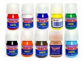 PINTURA PARA CARTEL BACO 20 ML, COLORES SURTIDO, CON 10