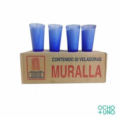 VELADORA VASO LIMON MURALLA