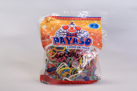 LIGA #10 PAYASO, COLOR SURTIDO, CON 80GR, CON 3 BOLSAS
