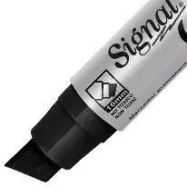 MARCADOR PERMANENTE JUMBO, COLOR NEGRO, ESTUCHE CON 4