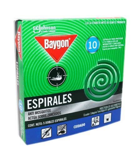 INSECTICIDA BAIGON ESPIRALES, CAJA CON 10, CON 6 CAJAS