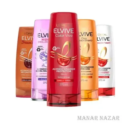 ACONDICIONADOR ELVIVE 370ML, CON 3, SURTIDOS