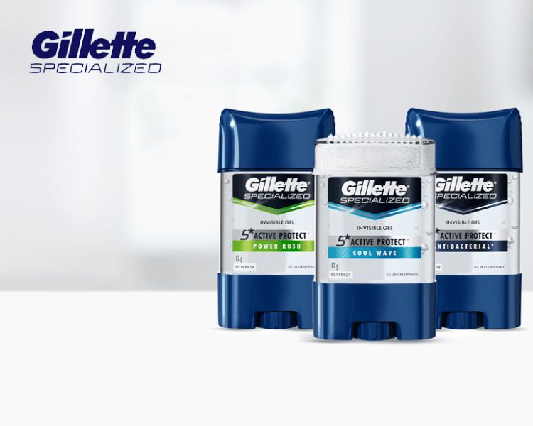 DESODORANTE ANTI GILLETE 45GR, GEL, MEN, SURTIDOS, CON 3