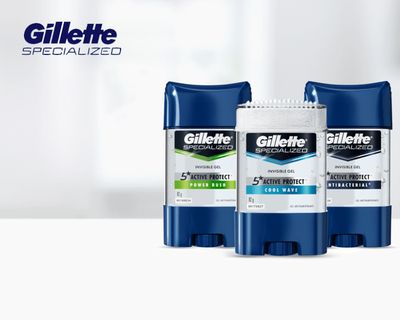 DESODORANTE ANTI GILLETE 45GR, GEL, MEN, SURTIDOS, CON 3