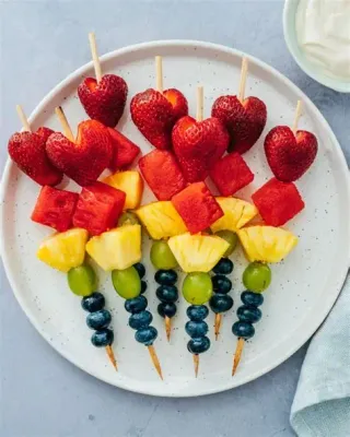 BROCHETAS FRUTAS RELLENAS, CON 30