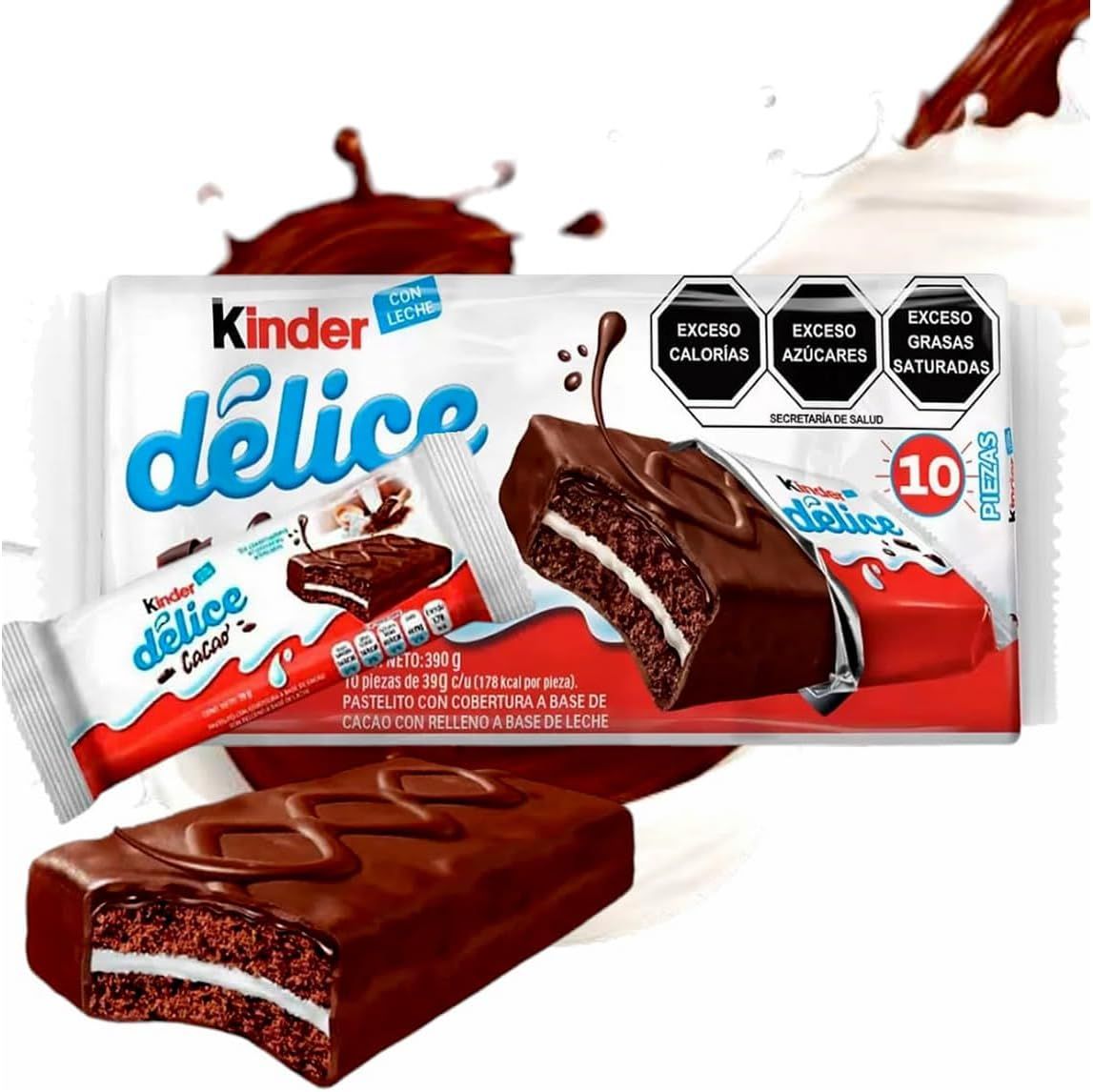 KINDER DELICE, CACAO, CON 10