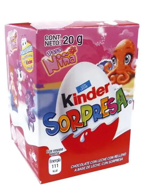 HUEVO KINDER SORPRESA, CON 12
