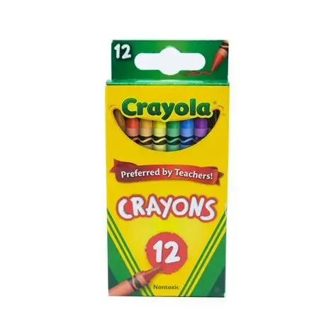 CRAYONES DE 12, STD, CRAYOLA, CON 6