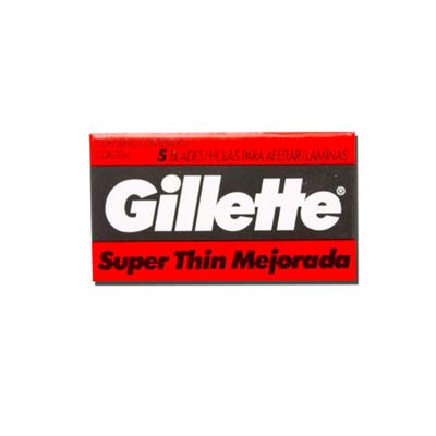 NAVAJA GILLETE DOBLE FILO, CAJA CON 5 PZS, CON 5 CAJAS.