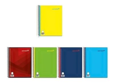 CUADERNO FRANCES ESPIRAL, 100 HOJAS, CON 6