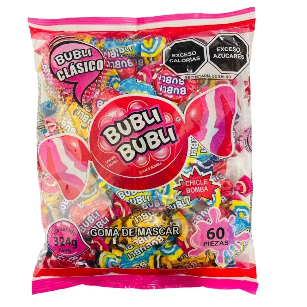 CHICLE BUBLI BUBLI SURTIDO CON 60