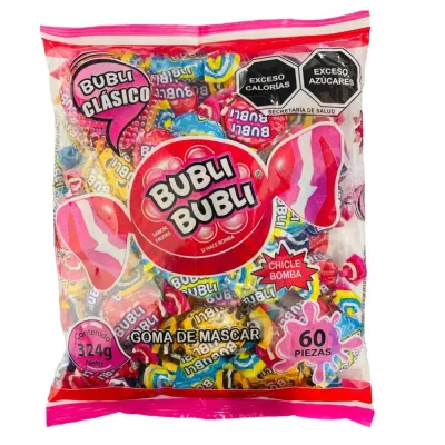 CHICLE BUBLI BUBLI SURTIDO CON 60
