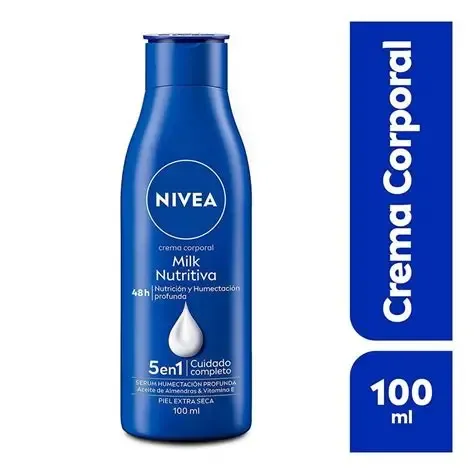 CREMA CORPORAL NIVEA MILK 100ML, CON 3