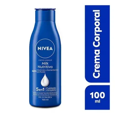 CREMA CORPORAL NIVEA MILK 100ML, CON 3